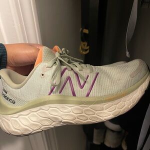 New Balance Women's Athletic Shoes - Cream and Purple